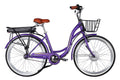 Велосипед з електроприводом 26" ST Dorozhnik eAQUAMARINE BH рама-17" 36B 13А*г 500Вт фіолетовий з кошиком 2026