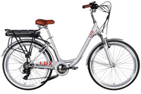 Велосипед з електроприводом 26" ST Dorozhnik eLUX Vbr FR рама-17" 36B 13А*г 500Вт срiблястий 2026
