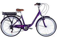 Велосипед з електроприводом 26" ST Dorozhnik eLUX Vbr FR рама-17" 36B 13А*г 500Вт сливовий (матовий) 2026