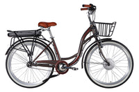 Велосипед уцінений з електроприводом 26" ST Dorozhnik eAQUAMARINE BH рама-17" 36B 13А*г 500Вт сірий YS 7810 з кошиком 2026