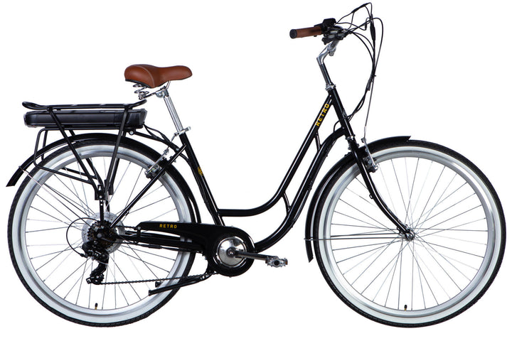 Велосипед з електроприводом 28" ST Dorozhnik eRETRO Vbr FR рама-19" 36B 12.5А*г 500Вт чорний YS 768 2025