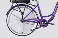 Велосипед з електроприводом 28" ST Dorozhnik eAQUAMARINE BH рама-19" 36B 13А*г 500Вт фіолетовий з кошиком 2026