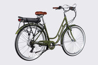 Велосипед уцінений з електроприводом 28" ST Dorozhnik eRETRO Vbr FR рама-19" 36B 13А*г 500Вт темно-зелений 2026