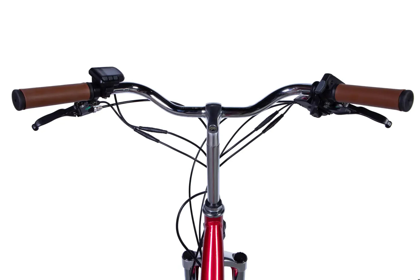 Велосипед з електроприводом 28" ST Dorozhnik eRETRO Vbr FR рама-19" 36B 13А*г 500Вт малиновий 2026