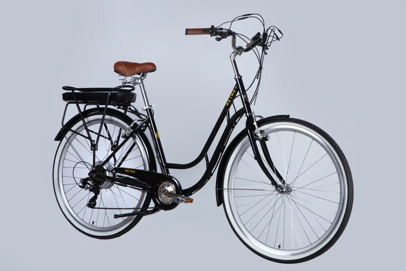 Велосипед з електроприводом 28" ST Dorozhnik eRETRO Vbr FR рама-19" 36B 13А*г 500Вт чорний 2026