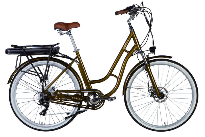 Велосипед з електроприводом 28" AL Dorozhnik eCORAL DD FR рама-19" 48B 13А*г 500Вт бронзовий 2026