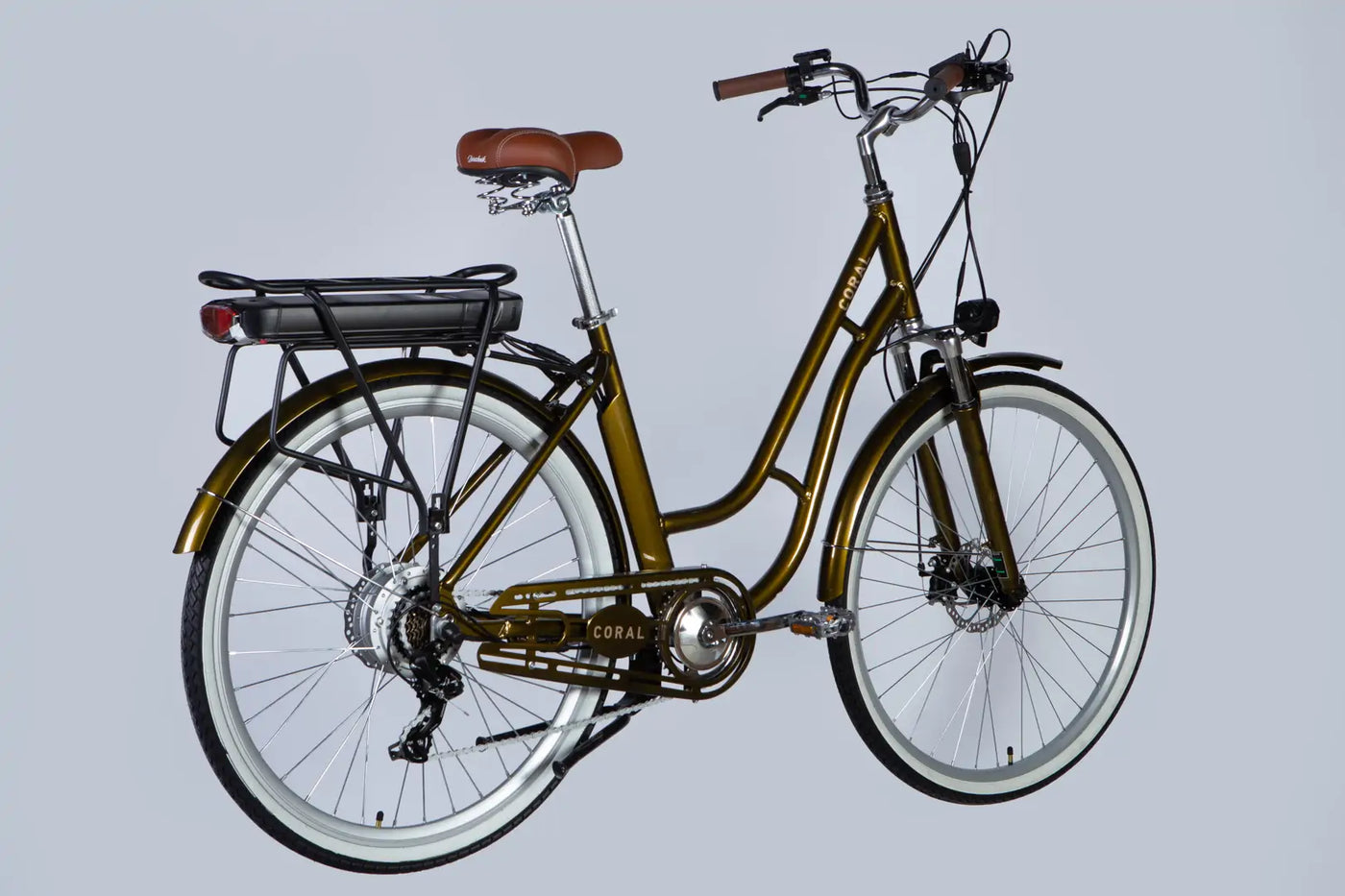 Велосипед з електроприводом 28" AL Dorozhnik eCORAL DD FR рама-19" 48B 17.5А*г 500Вт бронзовий 2026