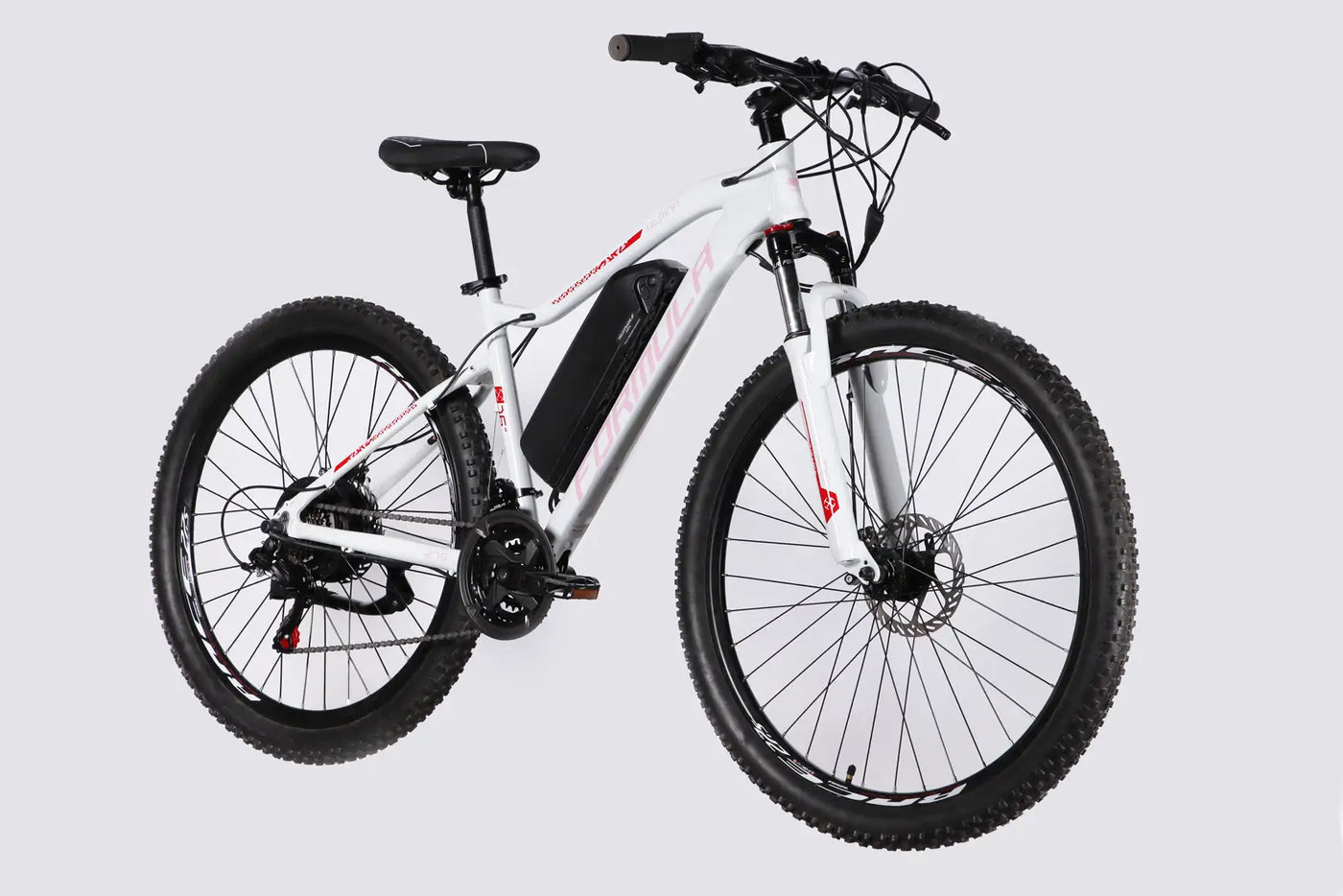 Велосипед з електроприводом 27.5" AL Formula eALPINA DD FR рама-17" 36B 12.5А*г 500Вт біло-рожевий 2026