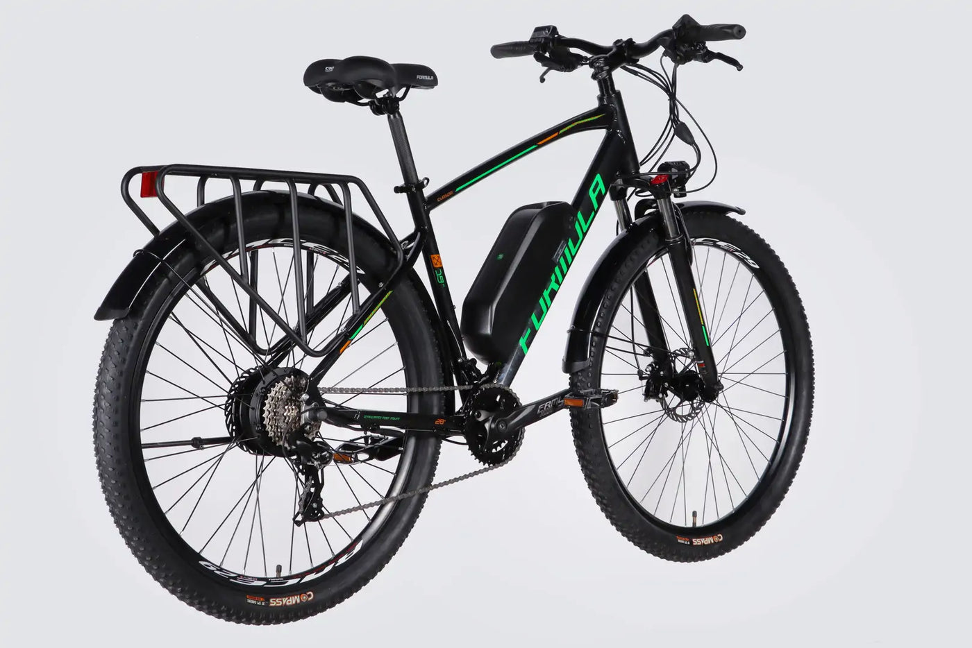 Велосипед з електроприводом 29" AL Formula eCURSOR MAN DD CS рама-19" 48B 13А*г 500Вт чорно-зелений 2026