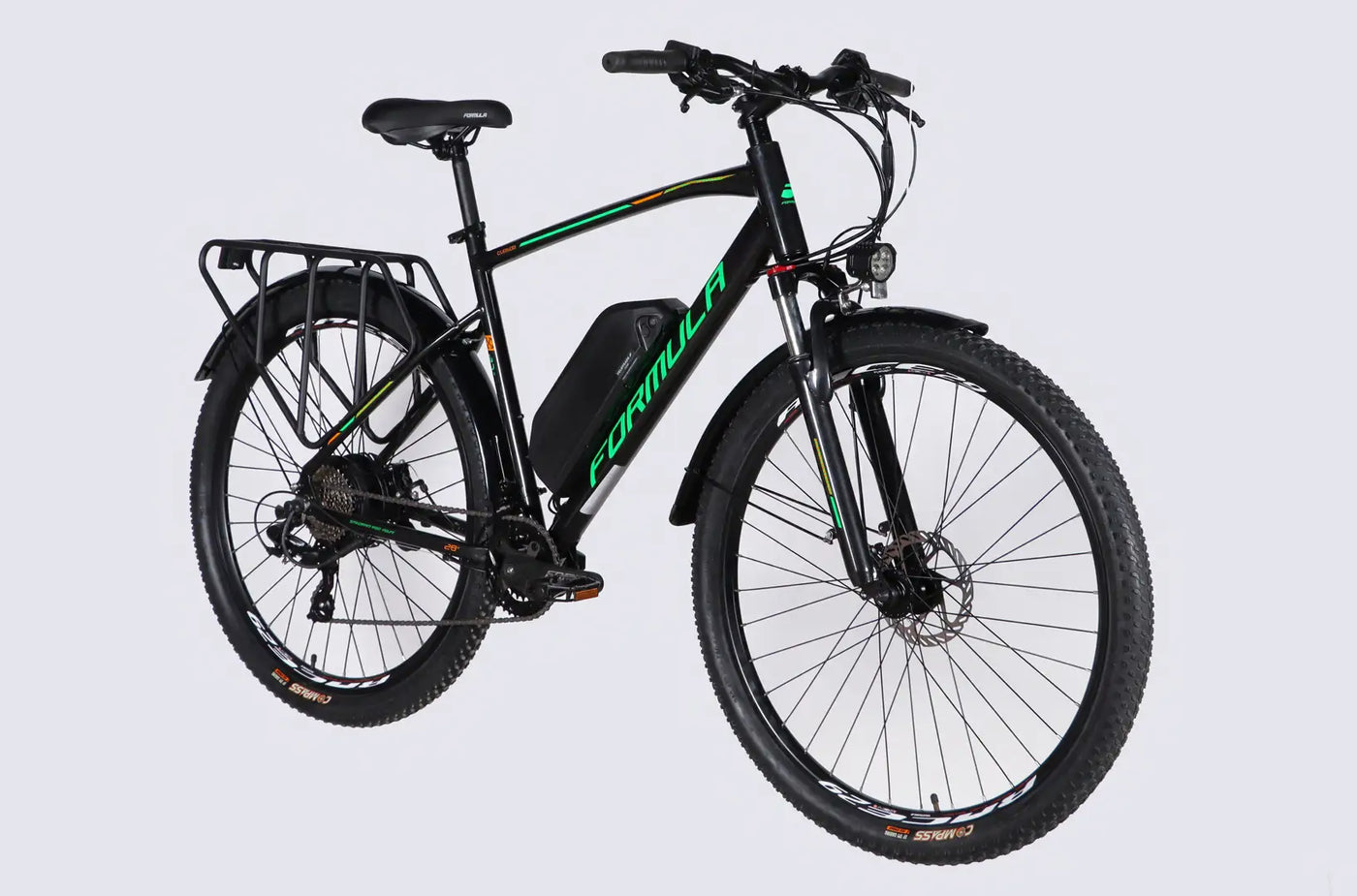 Велосипед з електроприводом 29" AL Formula eCURSOR MAN DD CS рама-21" 48B 13А*г 500Вт чорно-зелений 2026