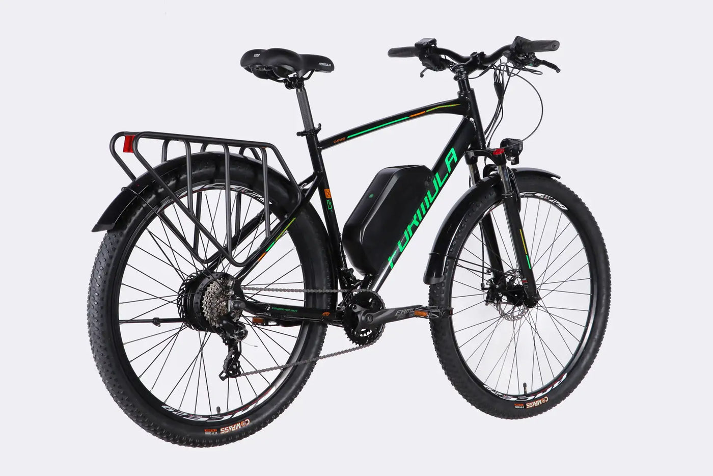 Велосипед з електроприводом 29" AL Formula eCURSOR MAN DD CS рама-21" 48B 17.5А*г 500Вт чорно-зелений 2026