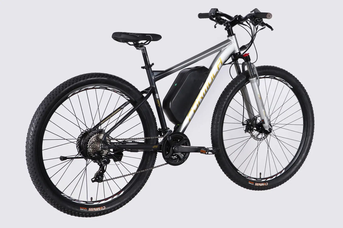 Велосипед з електроприводом 29" AL Formula eF-1 DD CS рама-18,5" 48B 17.5А*г 500Вт сріблясто-чорний 2026