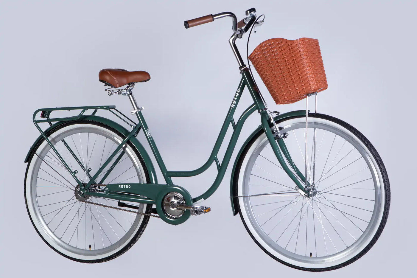 Велосипед ST 28" Dorozhnik RETRO Velosteel рама-19" зелено-сірий 2026