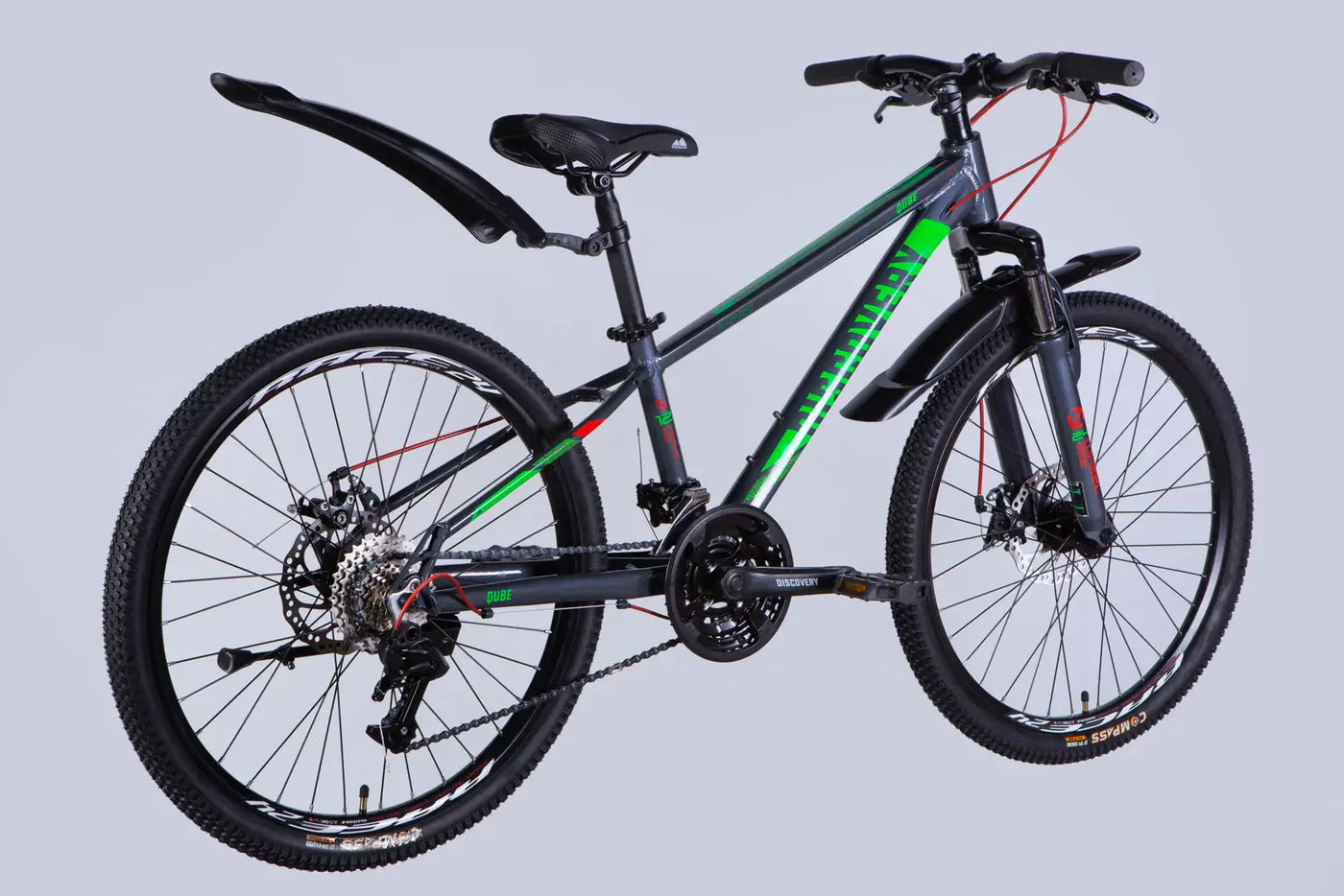 Велосипед AL 24" Discovery QUBE DD CS рама-11,5" сірий 2025