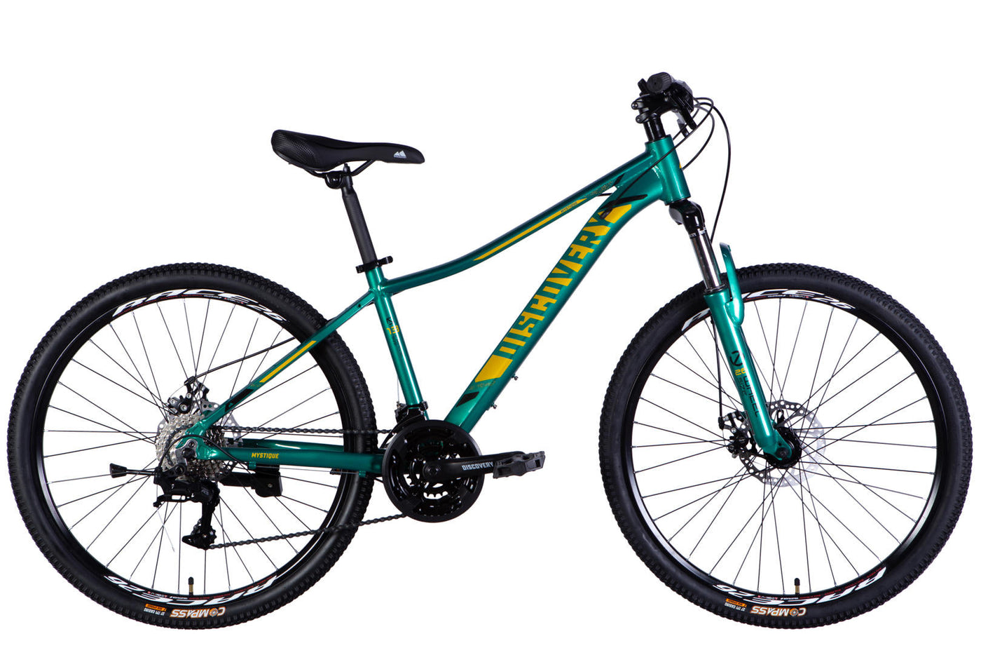 Велосипед AL 26" Discovery MYSTIQUE DD CS рама-15" зелений 2025