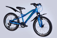 Велосипед AL 20" Formula BLACKWOOD Vbr FR рама-11" синій з зеленим 2026