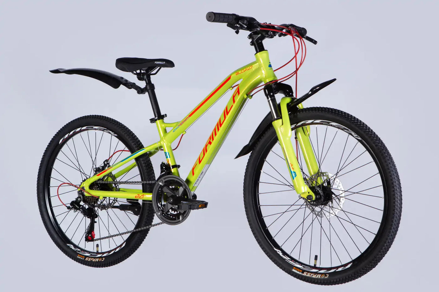Велосипед AL 24" Formula BLACKWOOD 1.0 DD FR рама-12,5" зелено-червоний 2025
