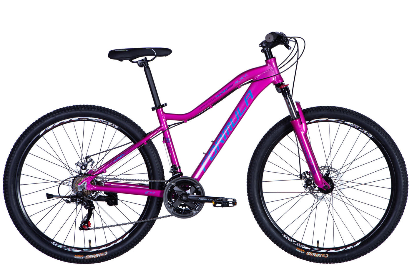 Велосипед AL 27.5" Formula ALPINA DD FR рама-16" рожево-синій 2026