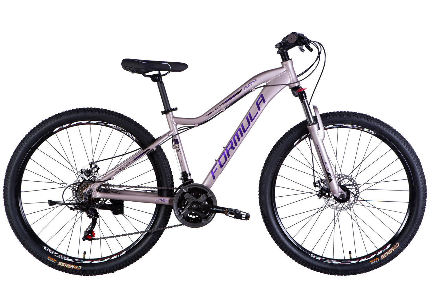Велосипед AL 27.5" Formula ALPINA DD FR рама-16" сріблясто-фіолетовий 2026