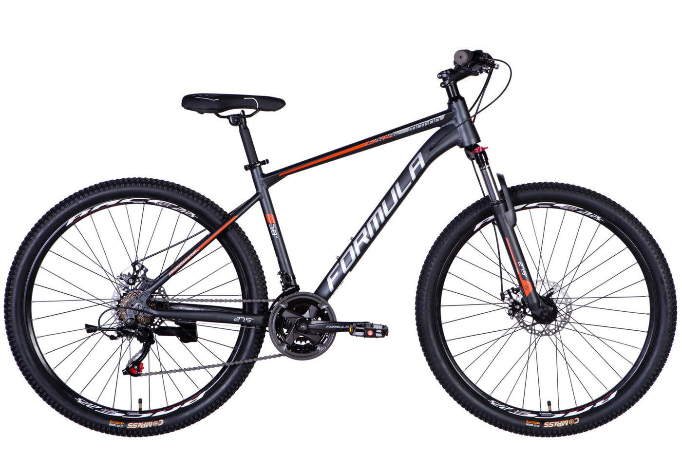 Велосипед AL 27.5" Formula MOTION DD FR рама-18" темно-сiрий (матовий) 2026
