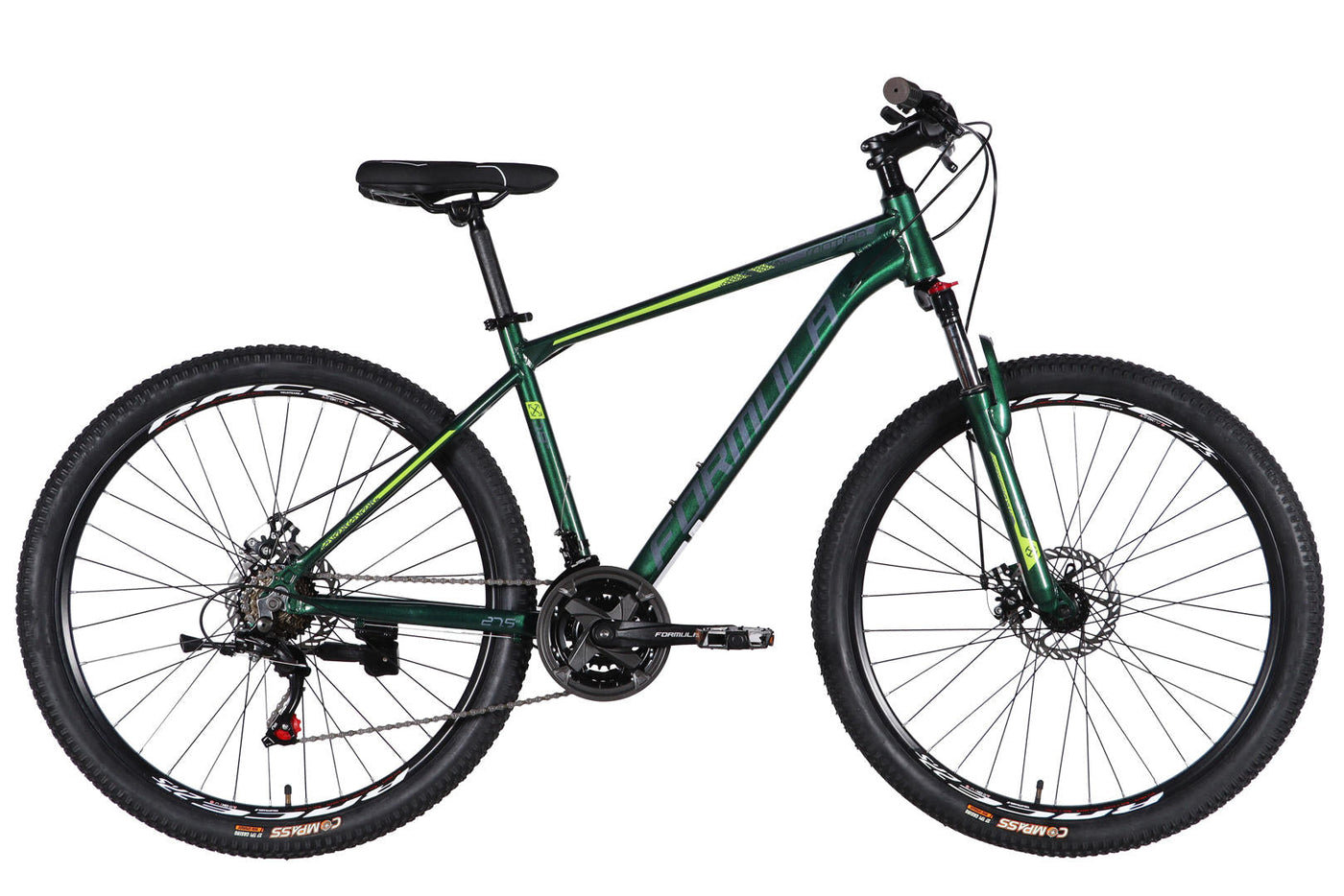 Велосипед AL 27.5" Formula MOTION DD FR рама-18" зелений 2026
