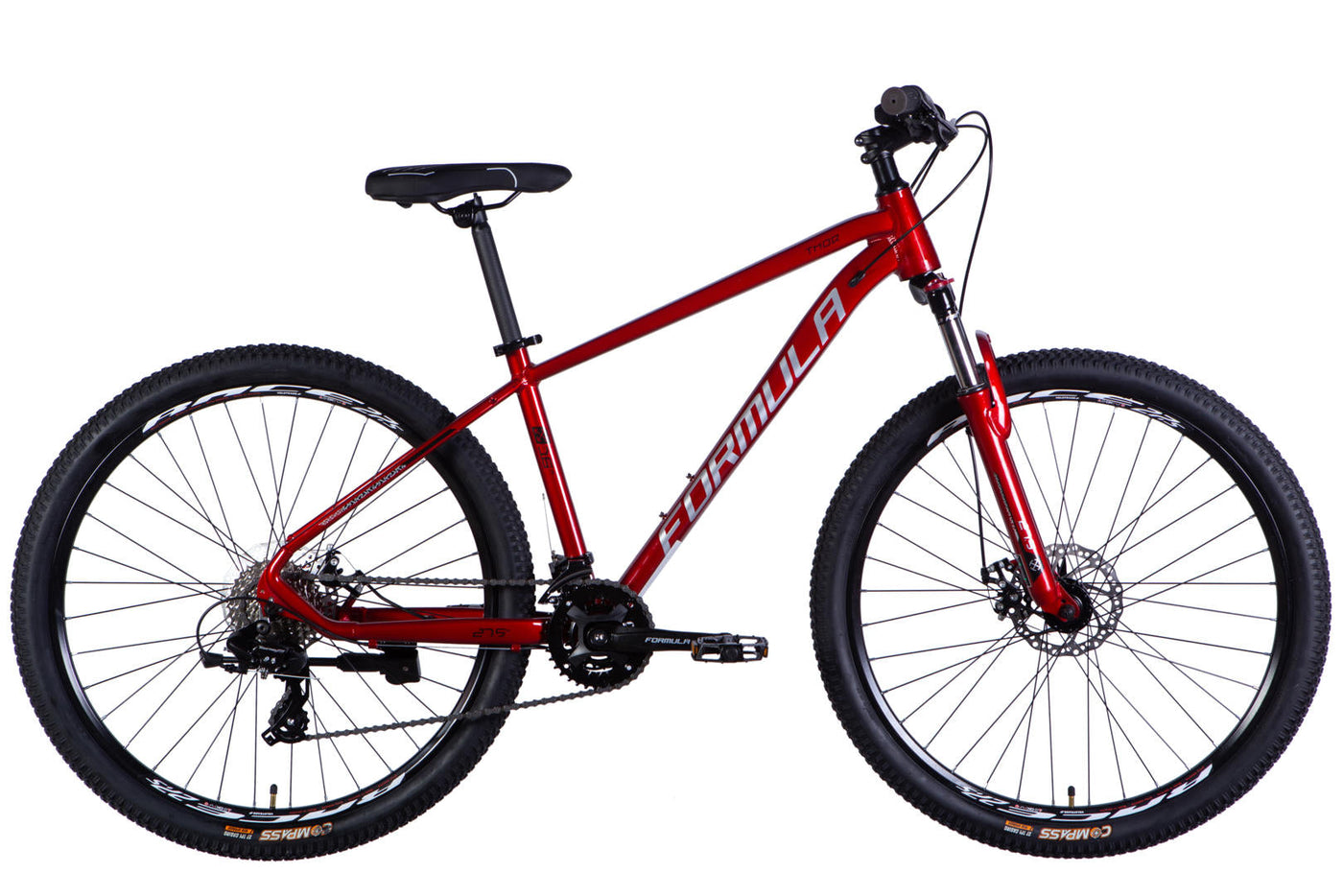 Велосипед AL 27.5" Formula THOR DD CS рама-16" червоний 2026