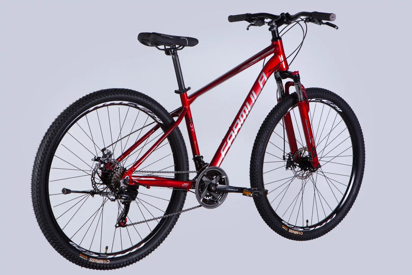 Велосипед AL 29" Formula MOTION DD FR рама-17" червоний з сірим 2026