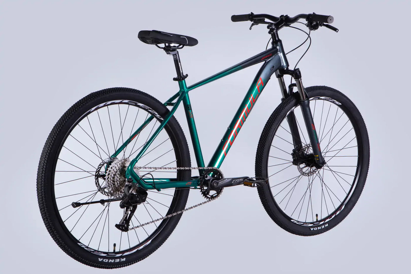 Велосипед AL 29" Formula ZEPHYR 1.0 HDD рама-19" темно-сріблястий з зеленим 2026