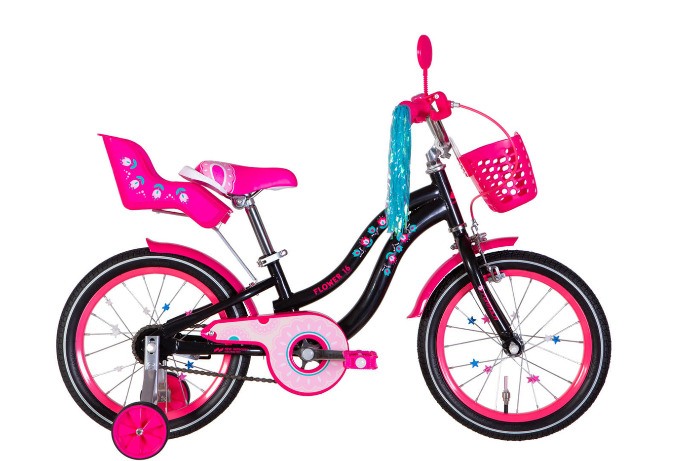 Велосипед ST 16" Formula Kid FLOWER PREMIUM BH рама-8,5" чорний з рожевим 2026