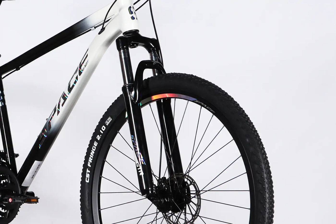 Велосипед ST 27.5" SPACE MARS DD FR рама-17" чорний з білим 2026
