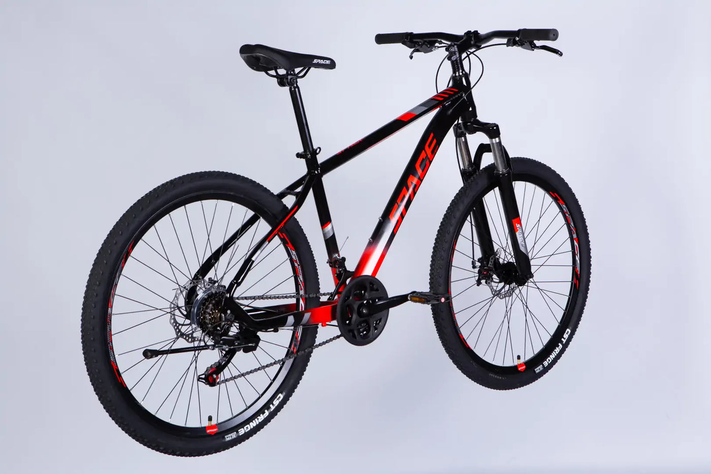 Велосипед AL 27.5" SPACE MERCURY DD FR рама-17" чорно-червоний 2026