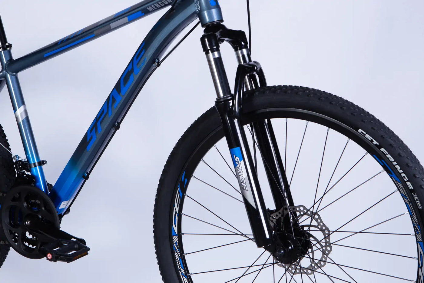 Велосипед AL 27.5" SPACE MERCURY DD FR рама-17" сіро-синій 2026