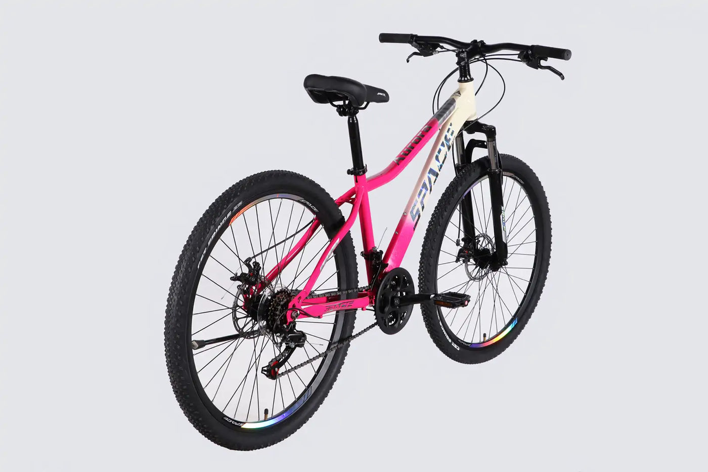 Велосипед ST 27.5" SPACE AURORA DD FR рама-15" біло-рожевий 2026