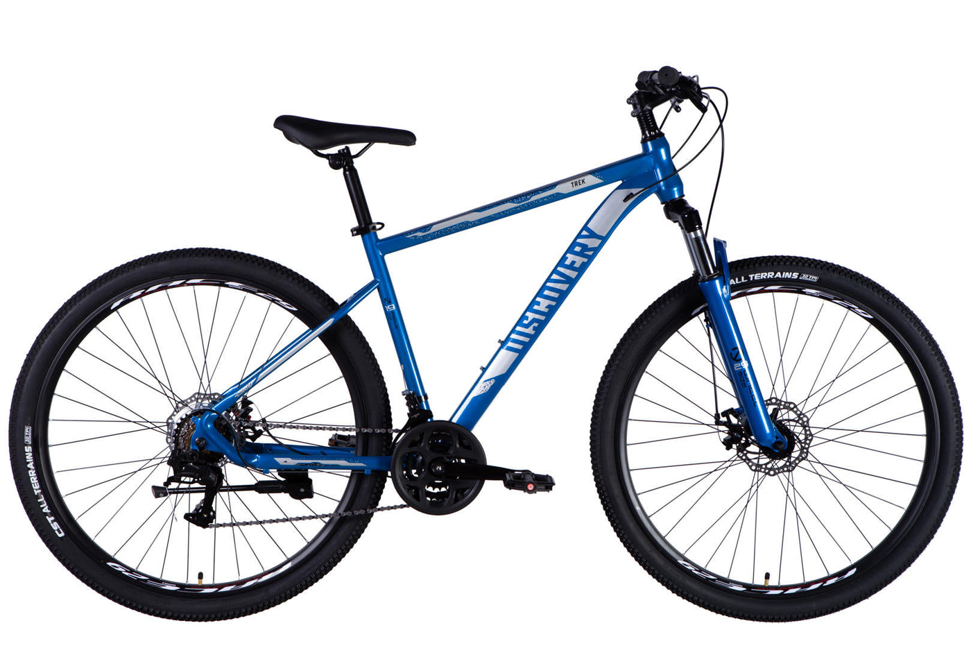 Велосипед ST 29" Discovery TREK DD FR рама-19" синьо-сріблястий 2025